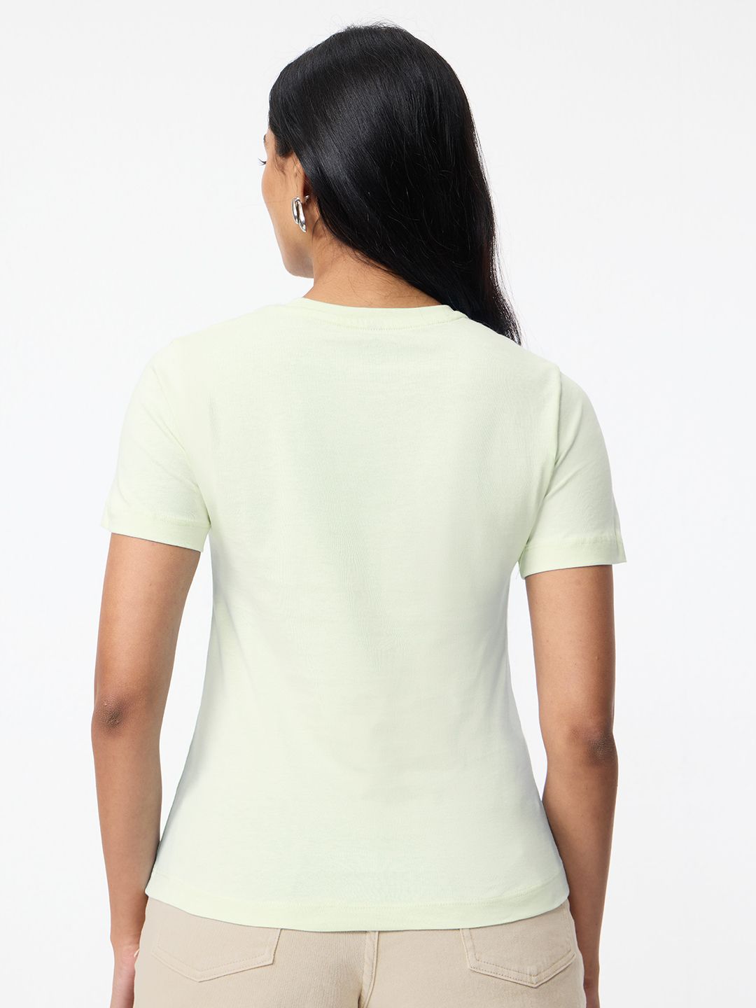 Regular Solids: Frost Women Regular T-Shirts