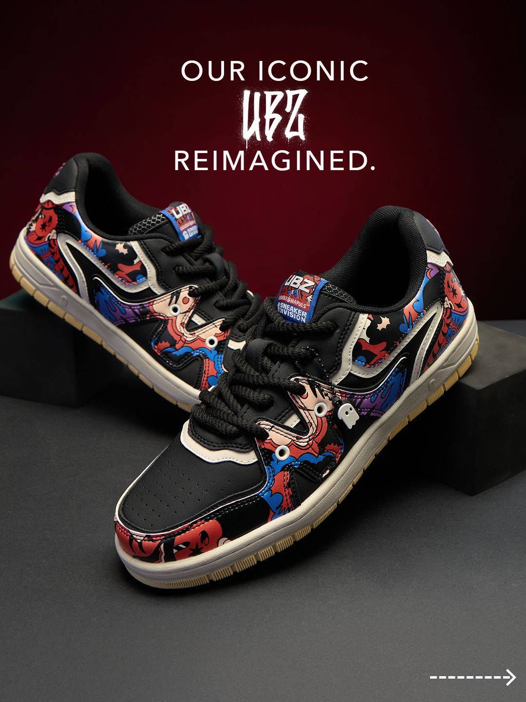 UBZ x Doodle Mapuls Men Low Top Sneakers