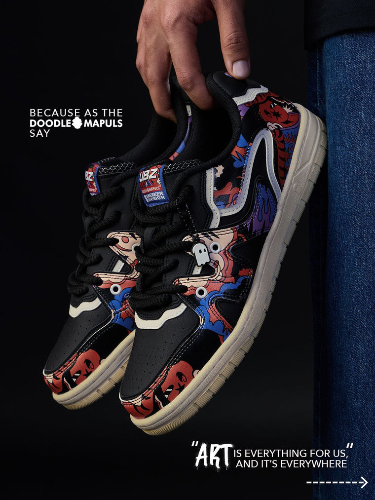 UBZ x Doodle Mapuls Men Low Top Sneakers