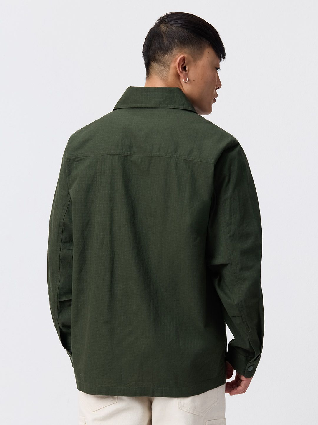 Utility Overshirt: Dark Basil Overshirts