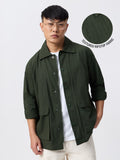 Utility Overshirt: Dark Basil Overshirts