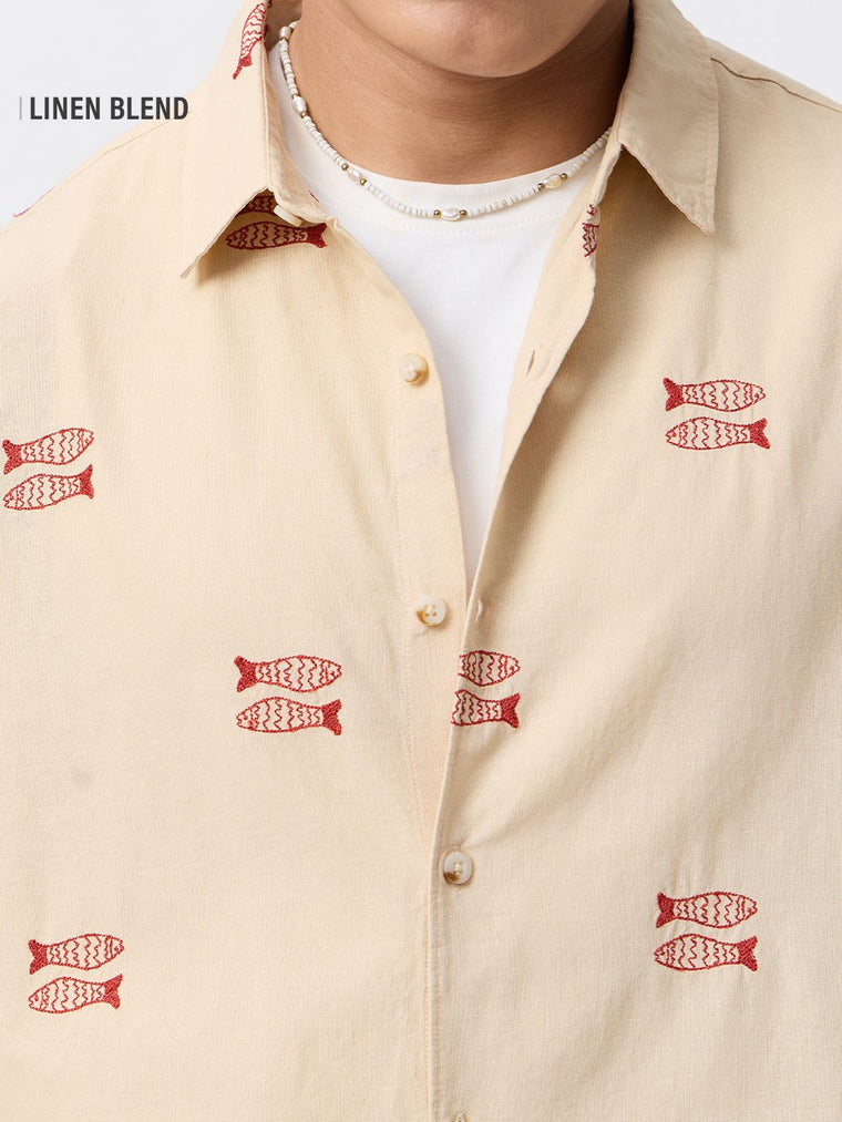 Cotton Linen: Indie Marine Cotton Linen Shirts