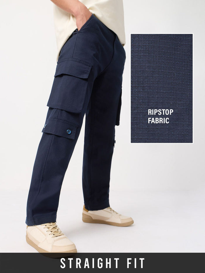Cargo Pants: Anchor Blue Men Cargo Pants
