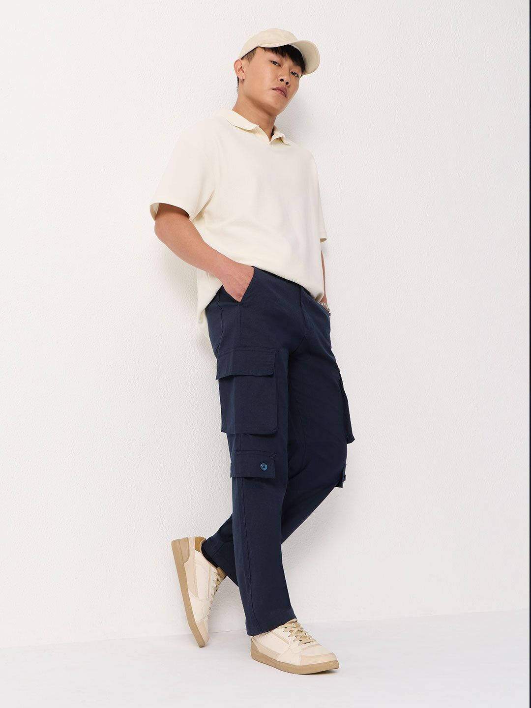 Cargo Pants: Anchor Blue Men Cargo Pants