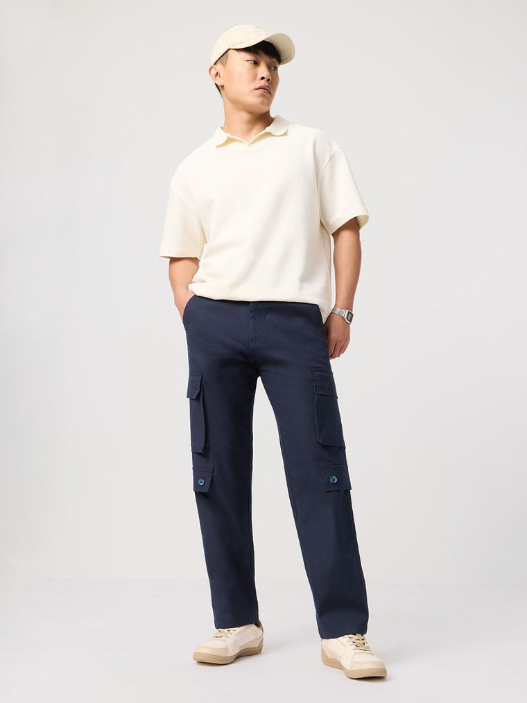 Cargo Pants: Anchor Blue Men Cargo Pants