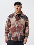 Plaid Overshirt: Patch Fusion Overshirts
