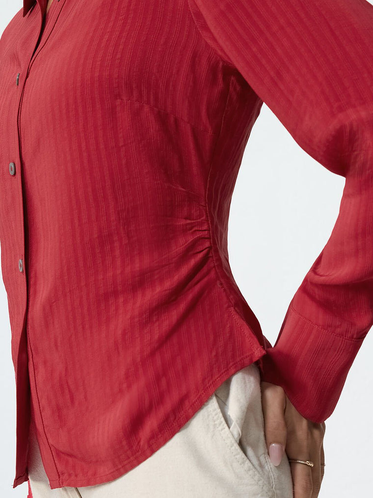 Textured Shirt: Ruby Women Fitted Shirts