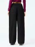 Barrel-Fit Denim: Phantom Black Women Barrel Denims