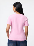 Regular Solids: Rose Blush Women Regular T-Shirts