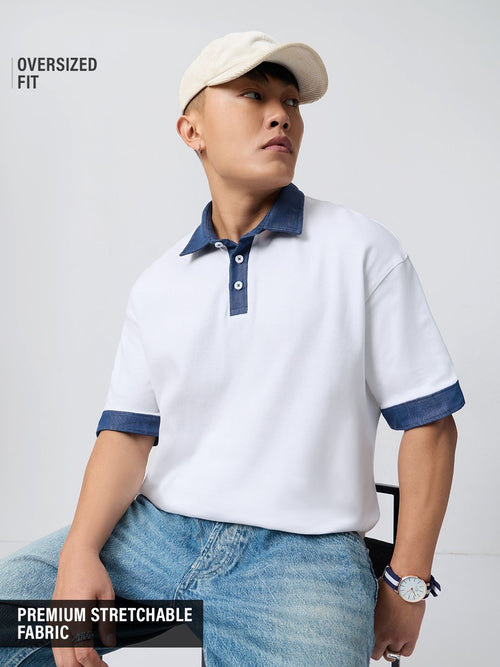 Oversized Polo: Cyan Oversized Polos