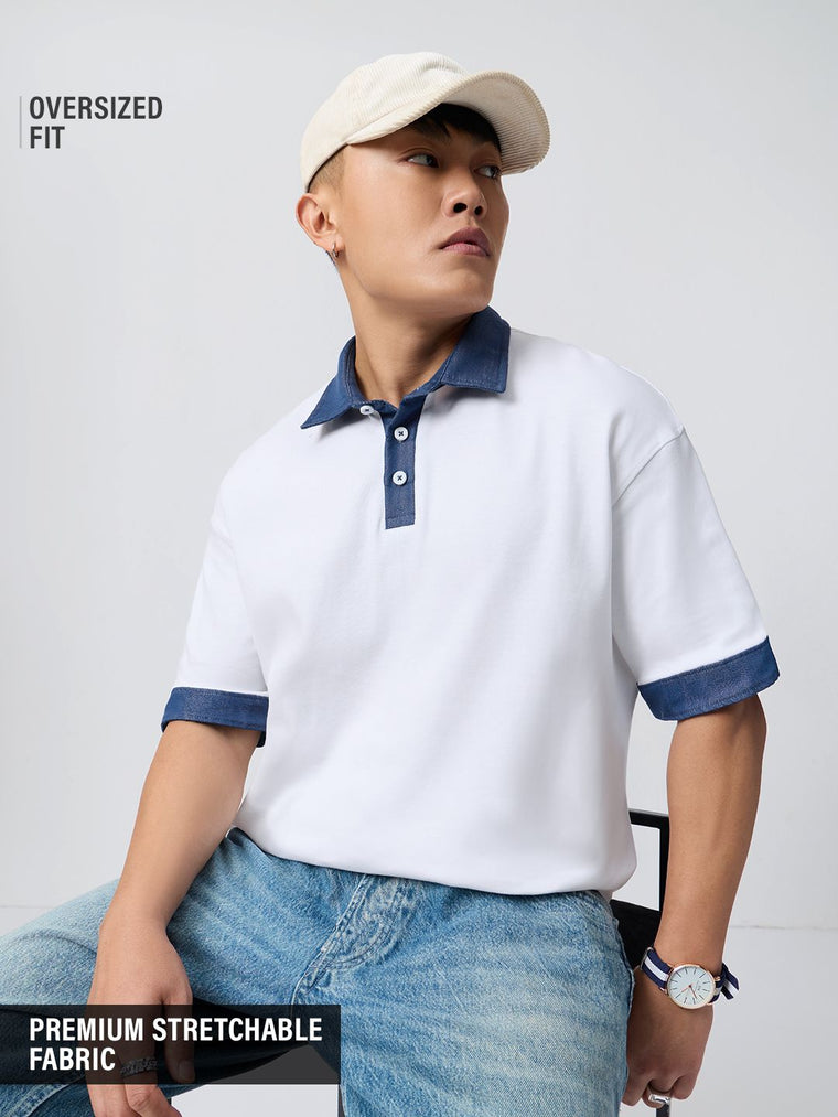 Oversized Polo: Cyan Oversized Polos