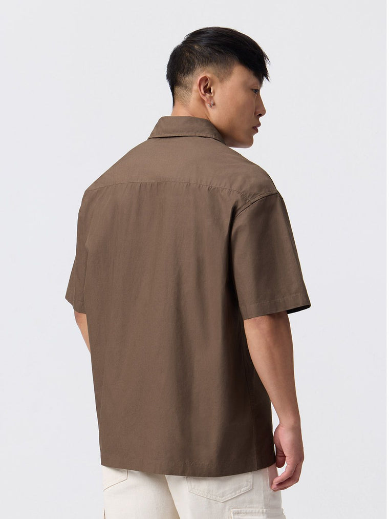 Solids: Oak Oversized Shirts