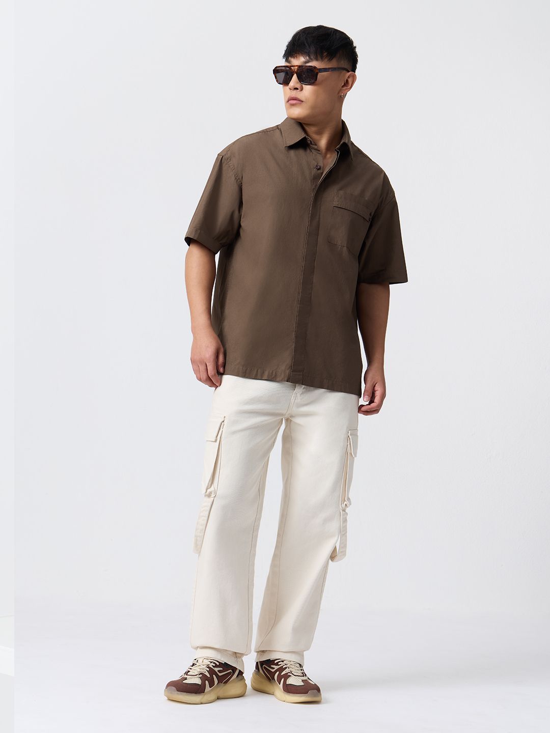 Solids: Oak Oversized Shirts