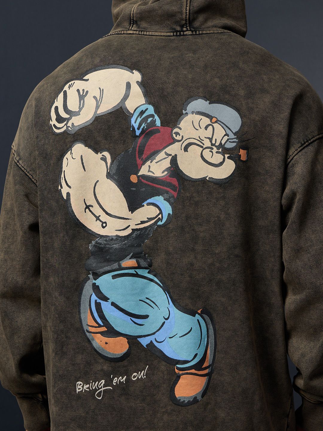 Popeye: Bring 'Em On Men Oversized Hoodies