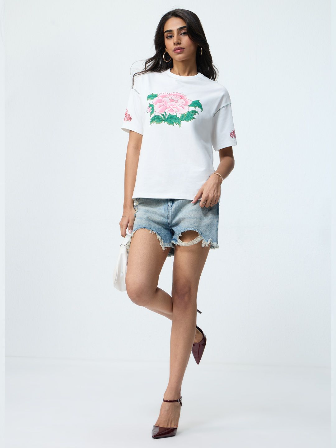 TSS Originals: Lotus Flower Women Oversized T-Shirts