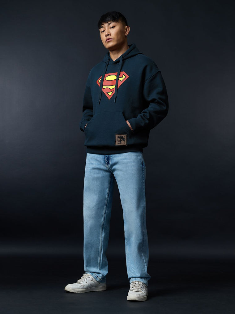 Superman: Invincible Men Oversized Hoodies