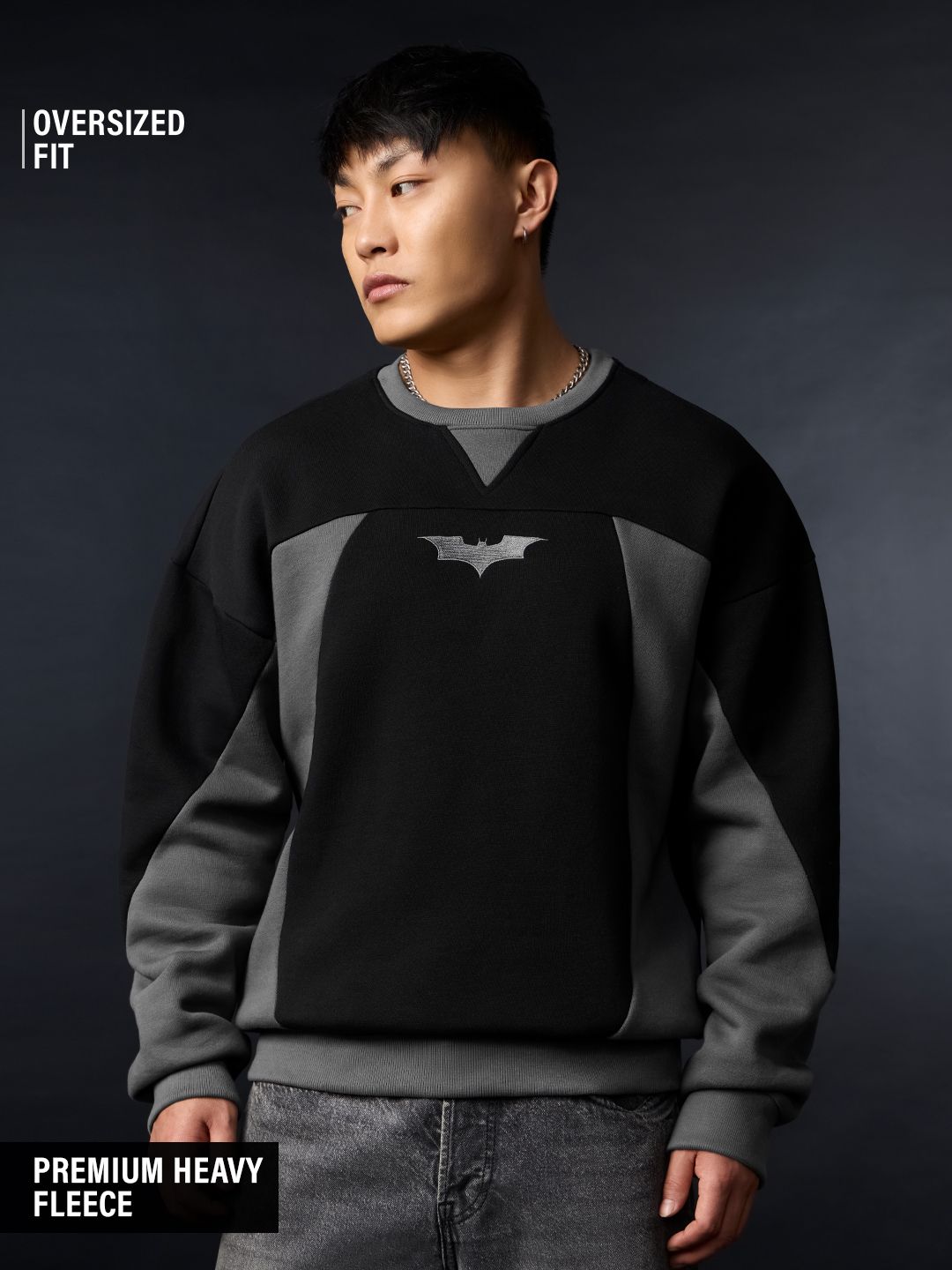 Batman: Legend Men Oversized Sweatshirts