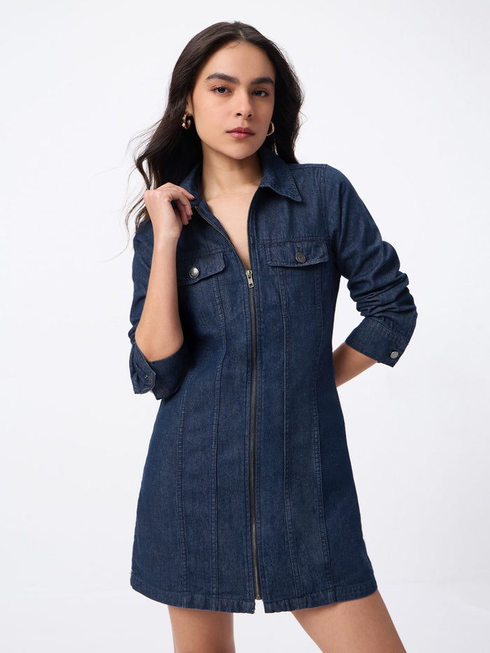 Denim Dress: Galactic Women Denim Dresses