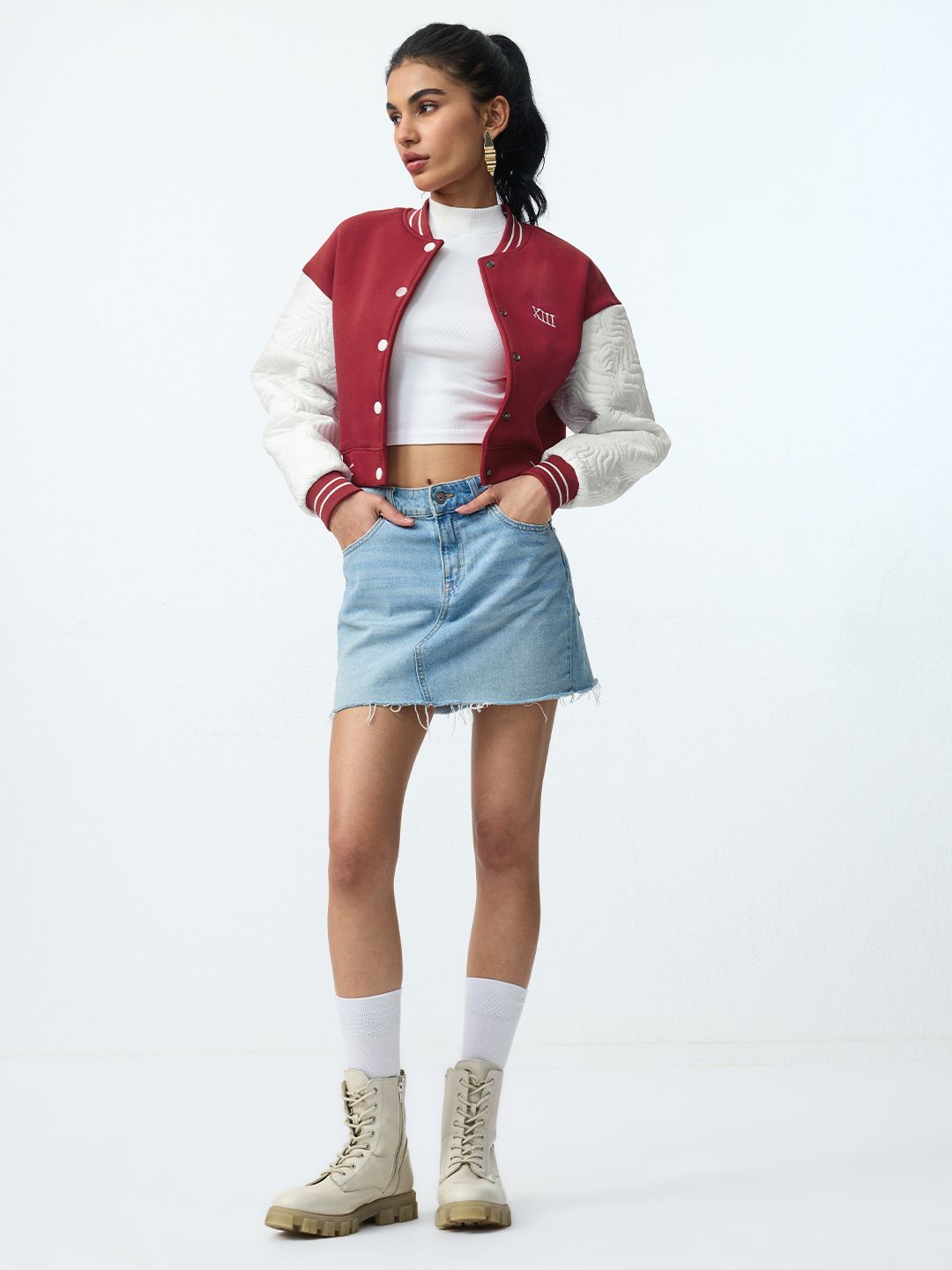 Varsity Jacket: Scarlet Women Bomber Jackets