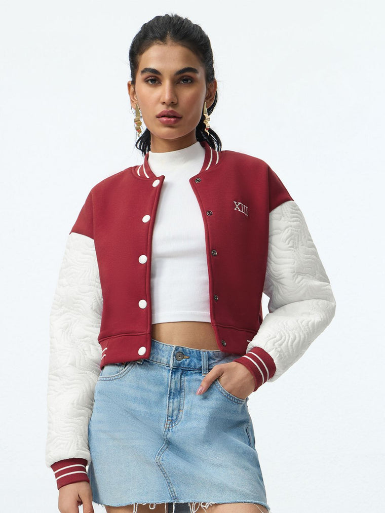 Varsity Jacket: Scarlet Women Bomber Jackets