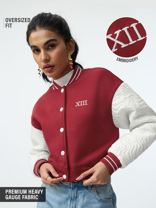 Varsity Jacket: Scarlet Women Bomber Jackets