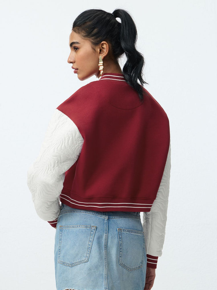 Varsity Jacket: Scarlet Women Bomber Jackets