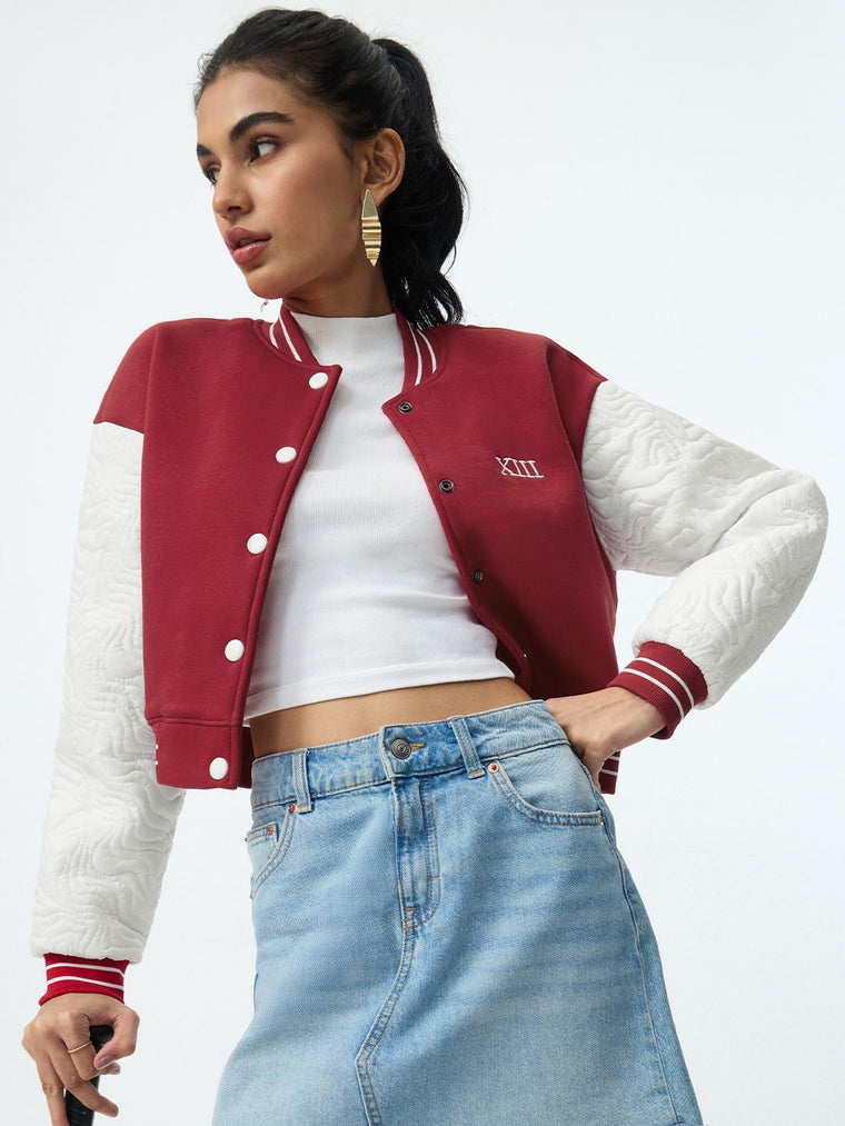 Varsity Jacket: Scarlet Women Bomber Jackets