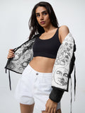 Reversible Jacket: Sacred Chaos Women Puffer Jackets