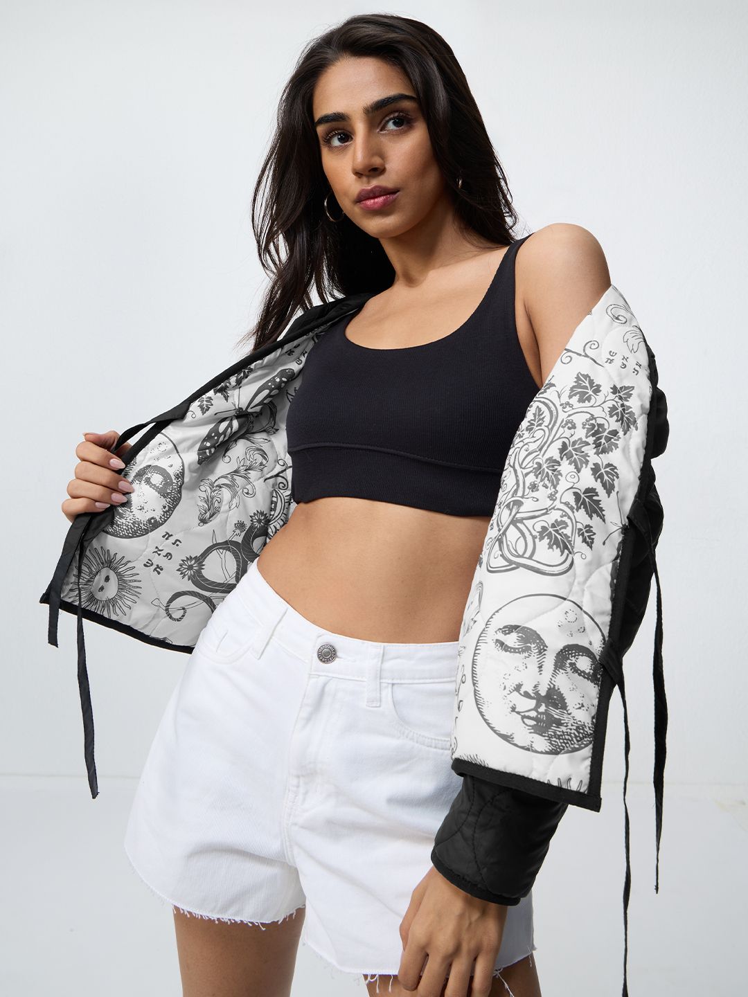 Reversible Jacket: Sacred Chaos Women Puffer Jackets
