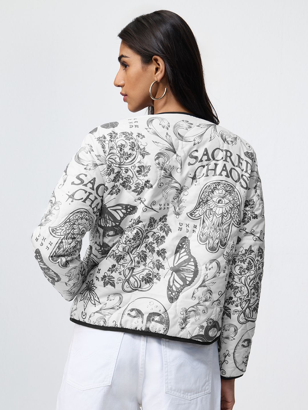 Reversible Jacket: Sacred Chaos Women Puffer Jackets