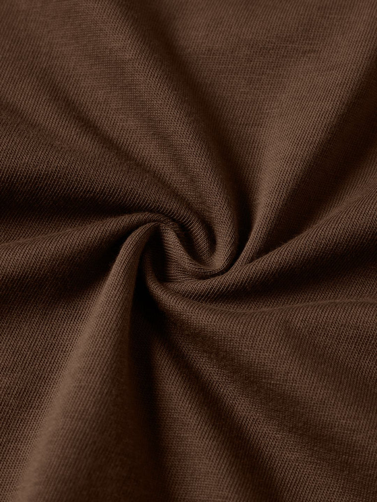 Regular Solids: Cocoa Women Regular T-Shirts