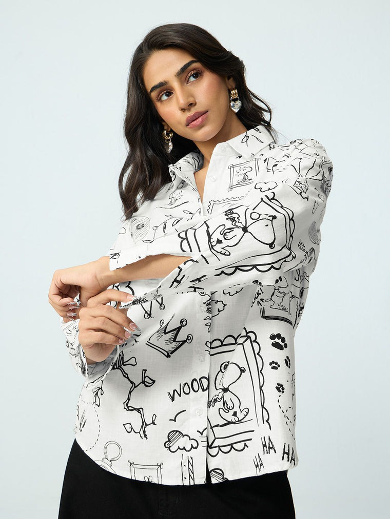 Peanuts: A Day In The Life Women Oversized Shirts