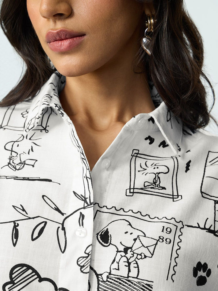Peanuts: A Day In The Life Women Oversized Shirts