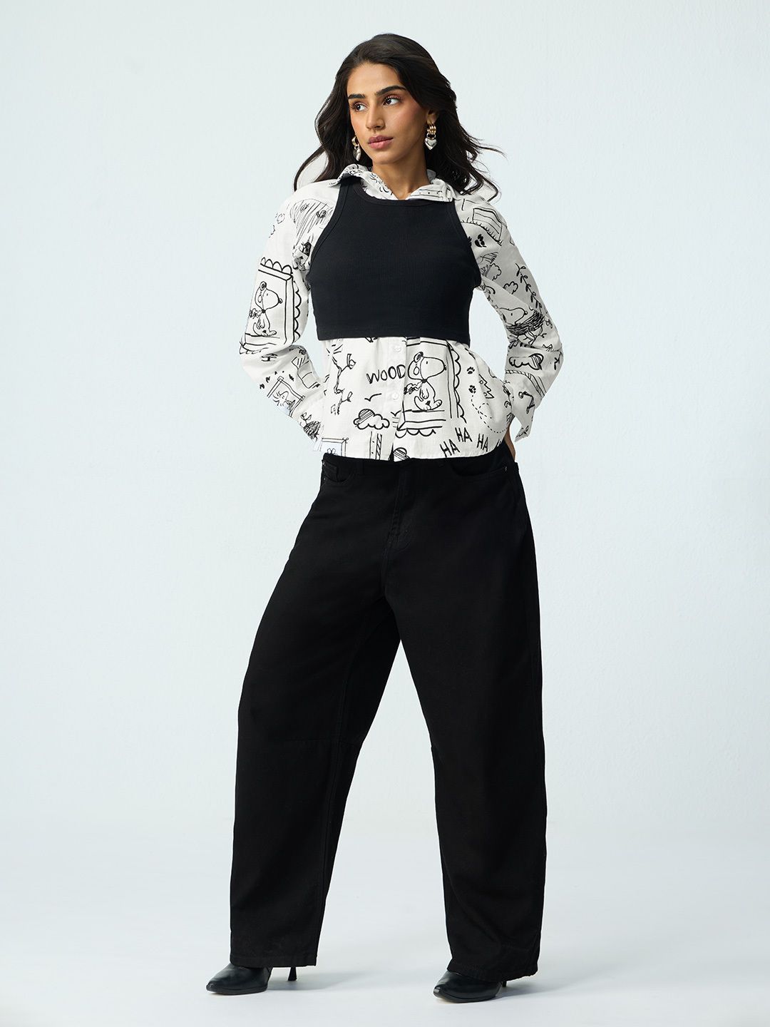 Peanuts: A Day In The Life Women Oversized Shirts