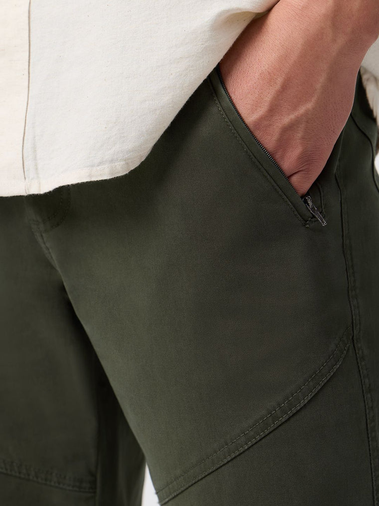 Aviator Pants: Dark Olive Men Pants