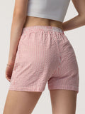 Seersucker Shorts: Amour Women Lounge Boxers
