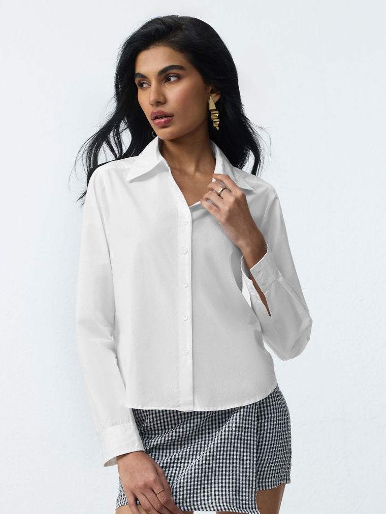 Classic Solids: Frost Women Regular Shirts
