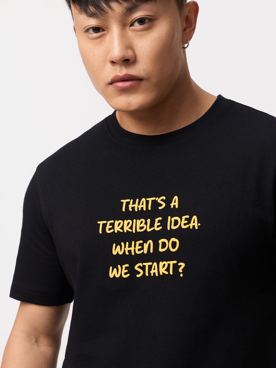 Casual Classics: Terrible Idea Men Relaxed Fit T-Shirts