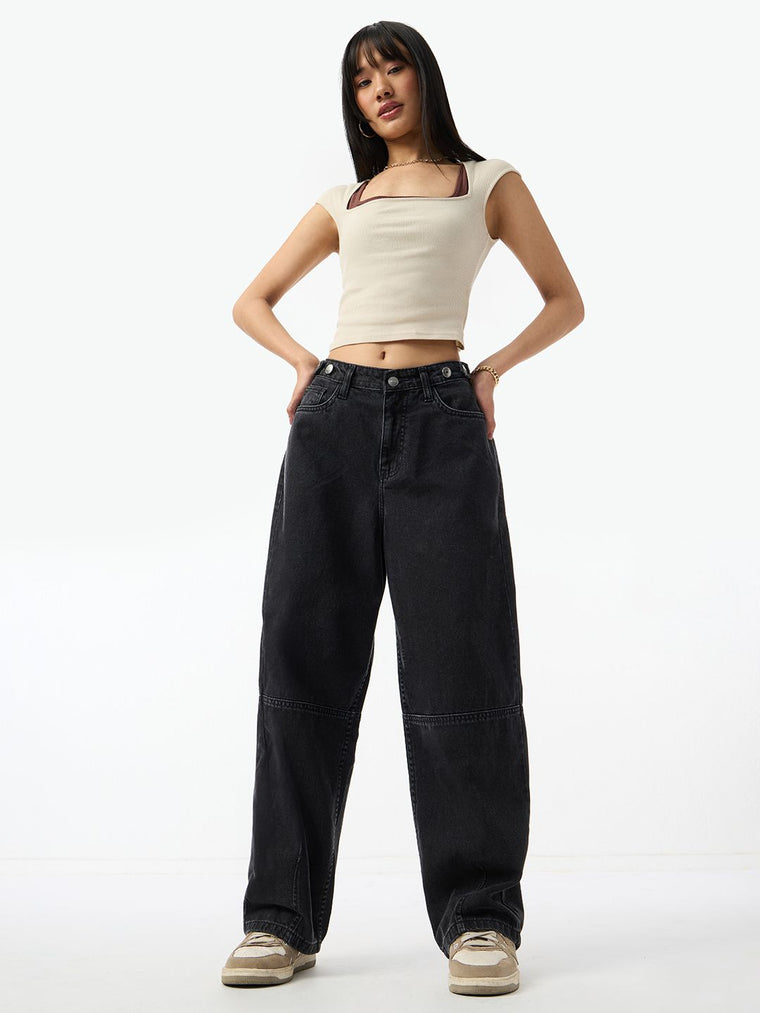 Barrel-Fit Denim: Lexa Women Barrel Denims