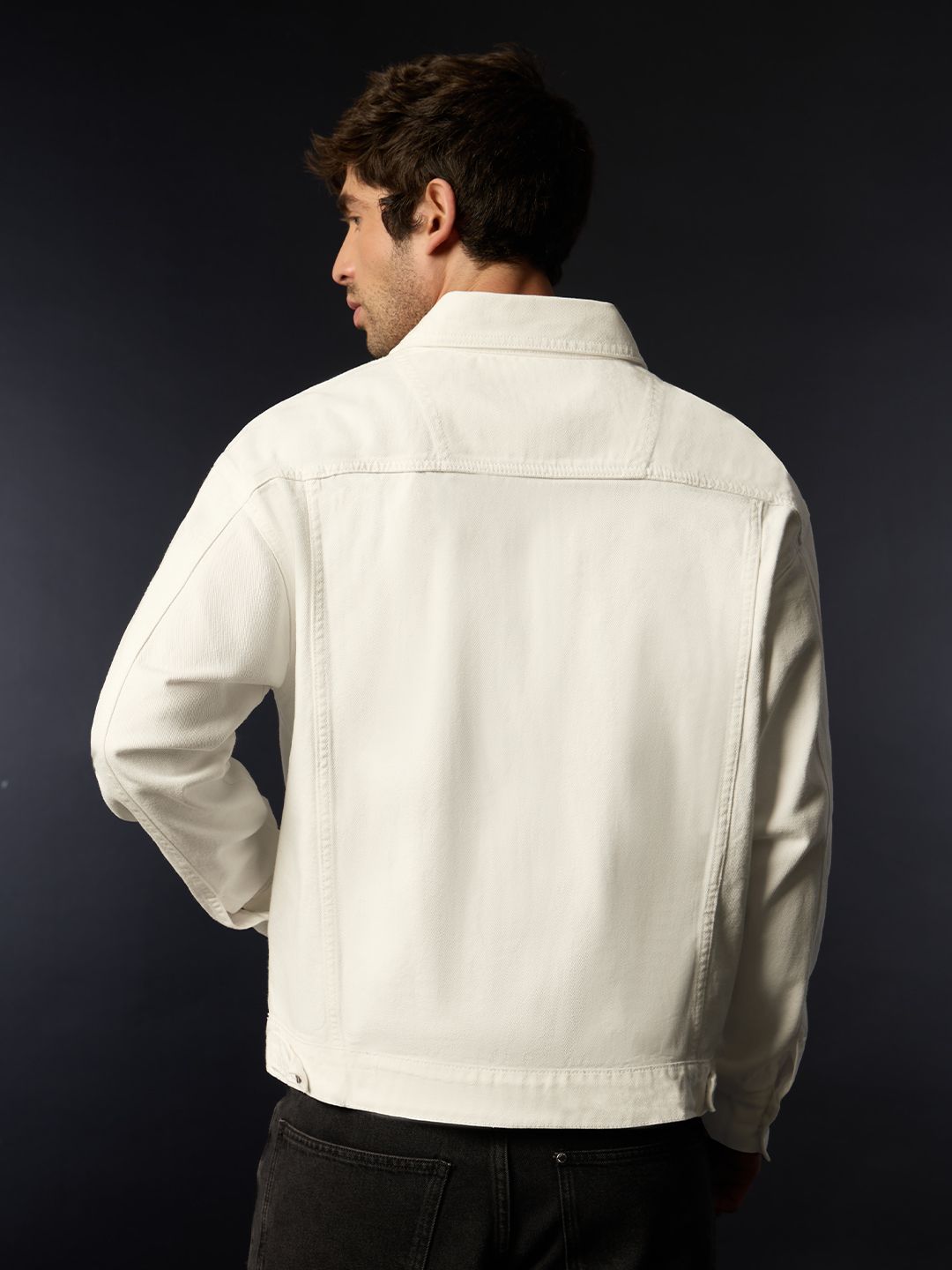 Denim Jacket: Ivory Denim Jackets