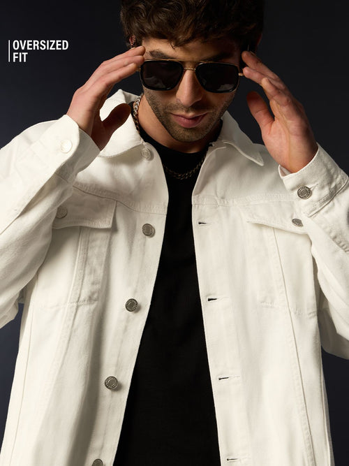 Denim Jacket: Ivory Denim Jackets