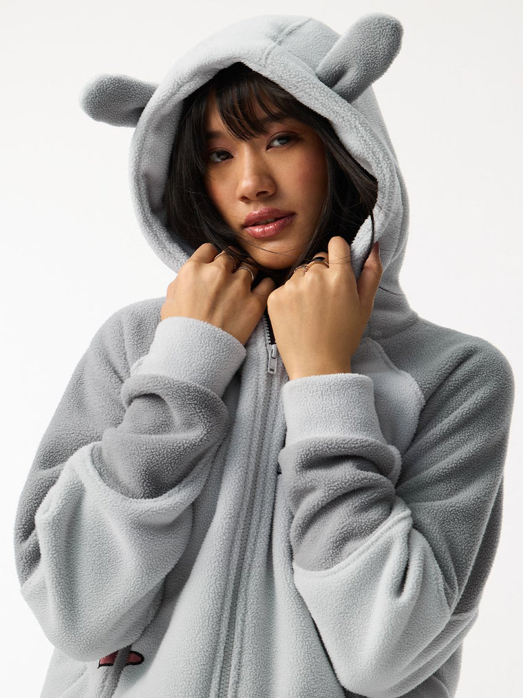 Looney Tunes: Bunny Ears Women Oversized Zipper Hoodies