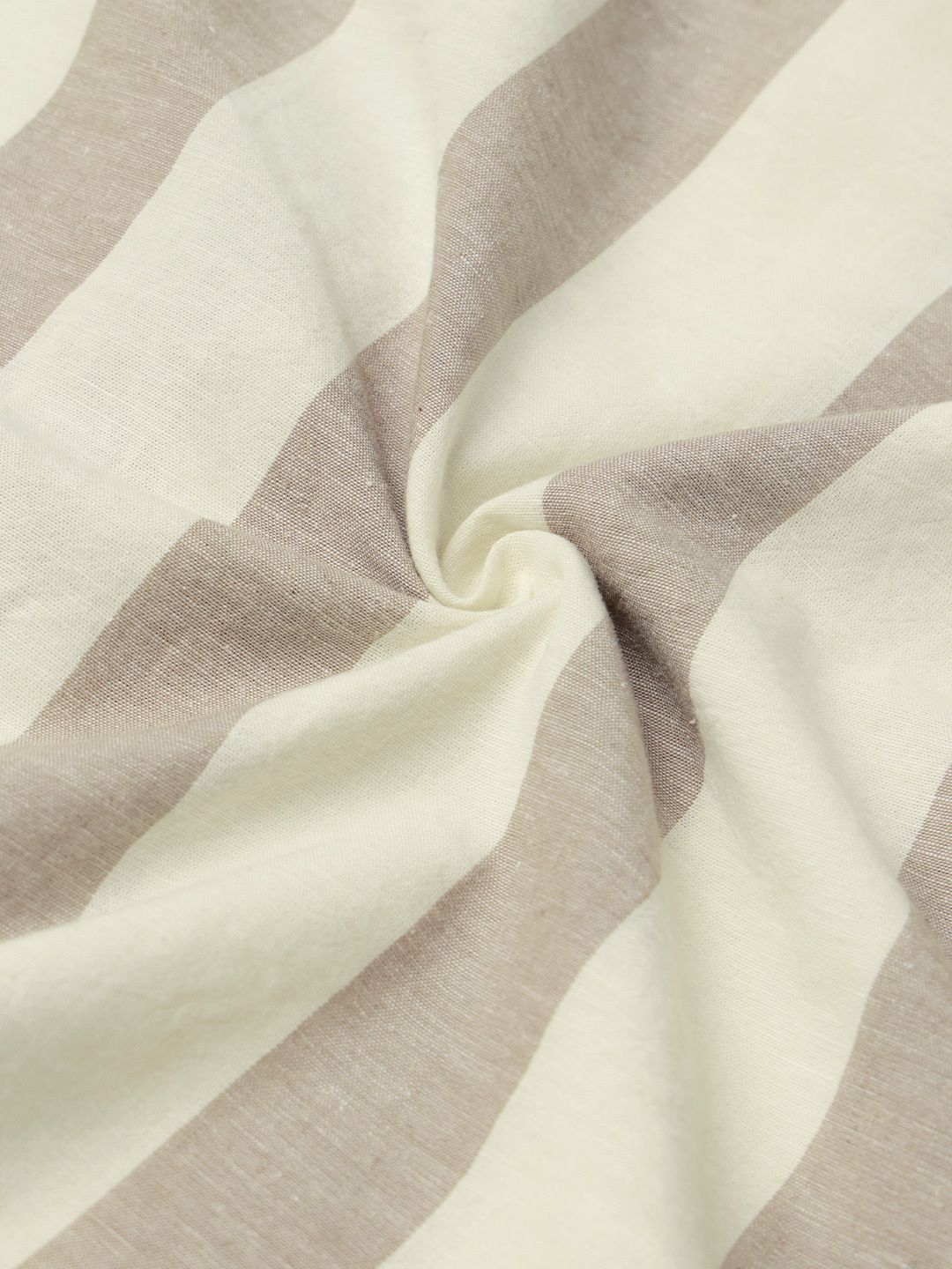 Cotton Linen Hooded Shirt: Nougat Cotton Linen Shirts