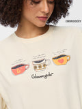 Gilmore Girls: Coffee Cups Women Oversized T-Shirts