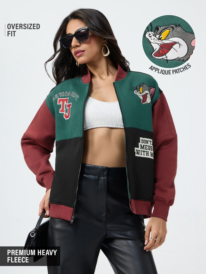 Tom & Jerry: Don't Mess With Me Women Varsity Jackets