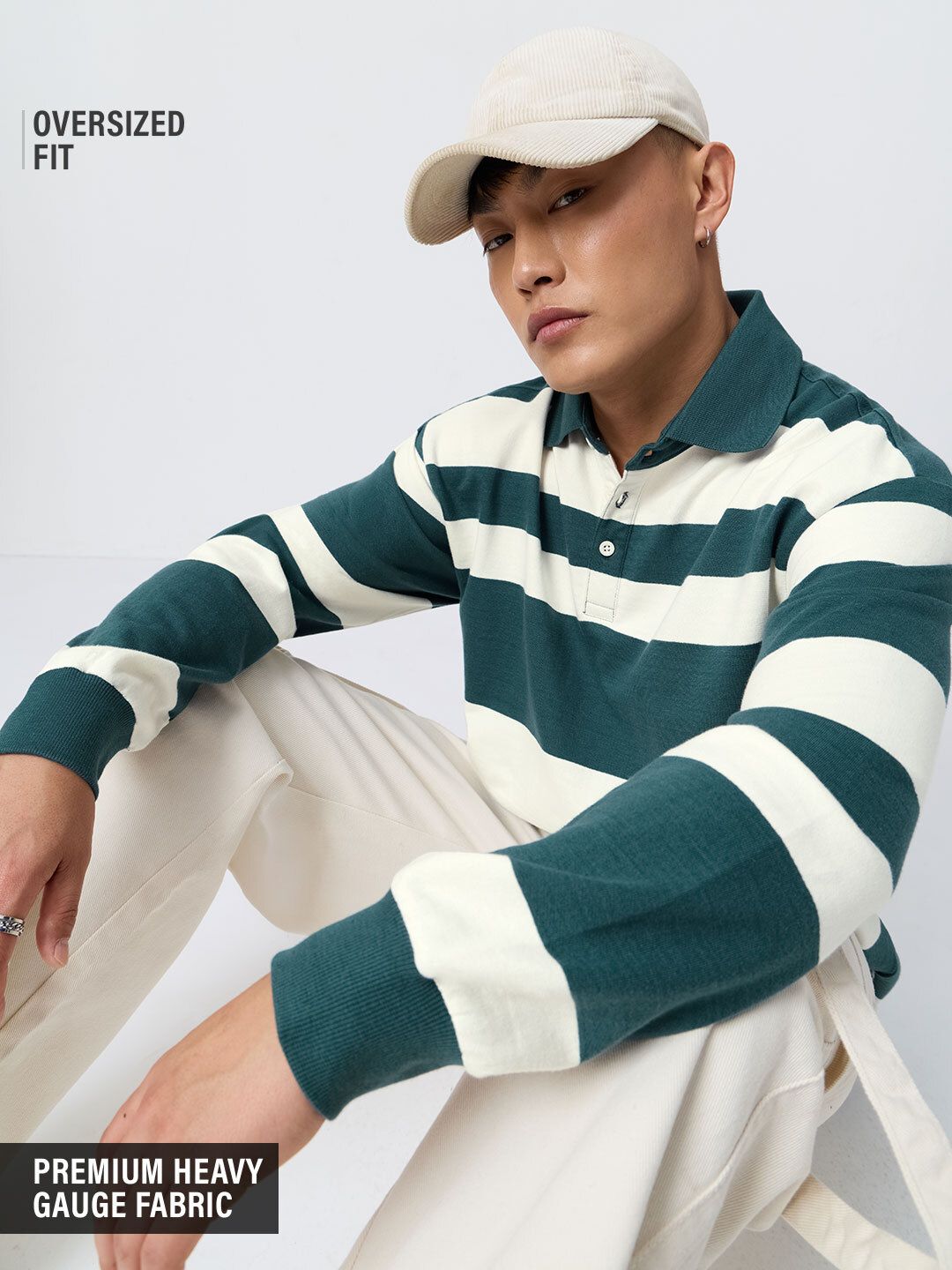Oversized Rugby Polo: Metro Men Rugby Polos