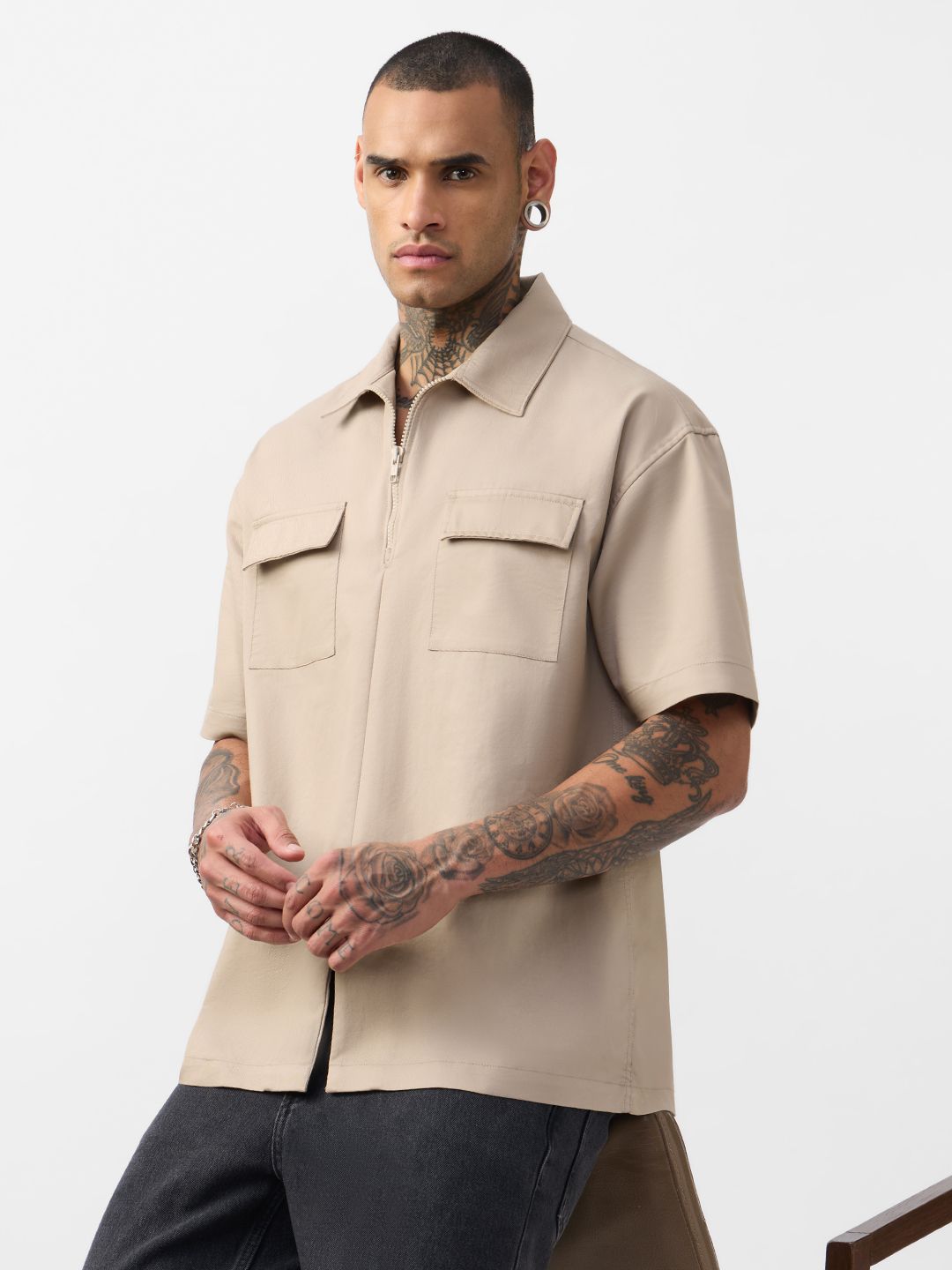 Zipper Polo: Dune Classic Polos