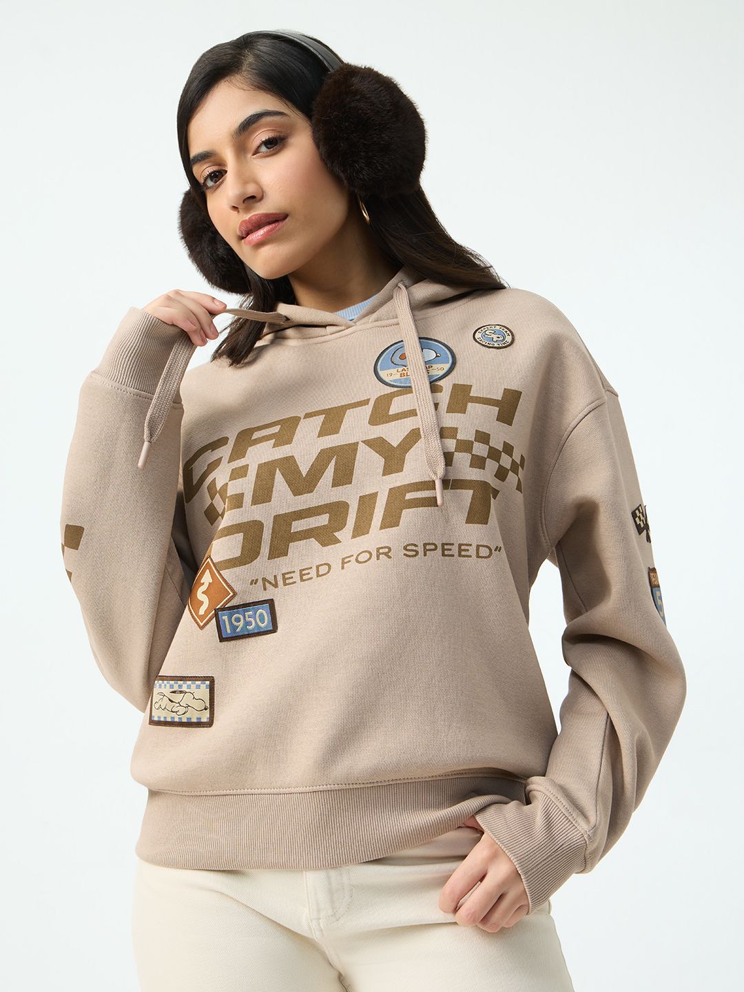 Peanuts: Catch My Drift Women Oversized Hoodies