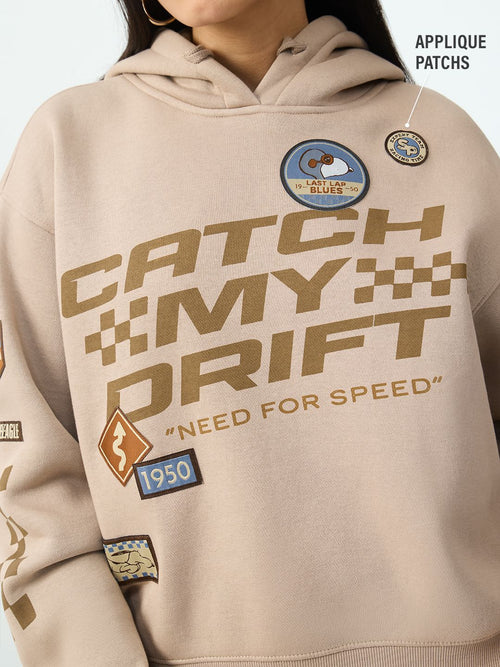 Peanuts: Catch My Drift Women Oversized Hoodies