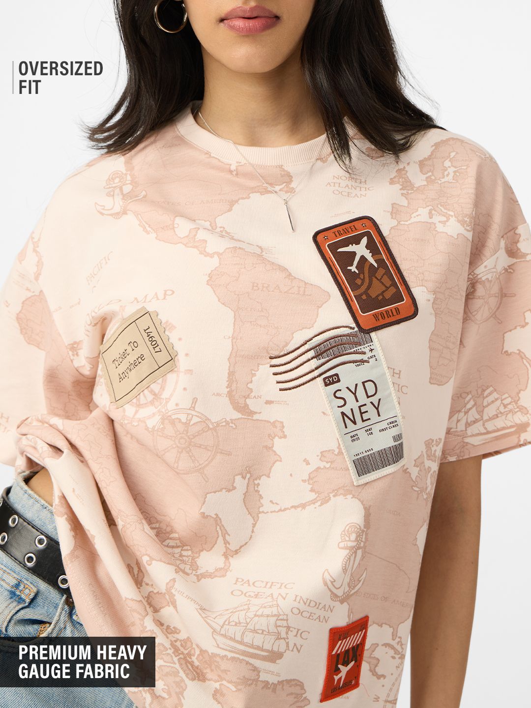 TSS Originals: Travel Women Oversized T-Shirts